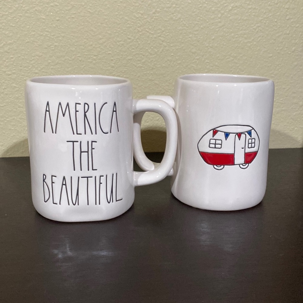 New Rae Dunn America The Beautiful ceramic mug